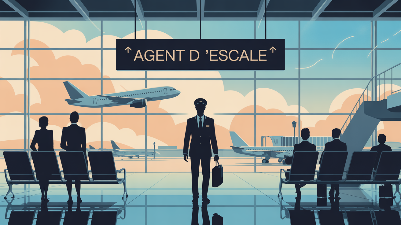 agent d escale au terminal aeroport