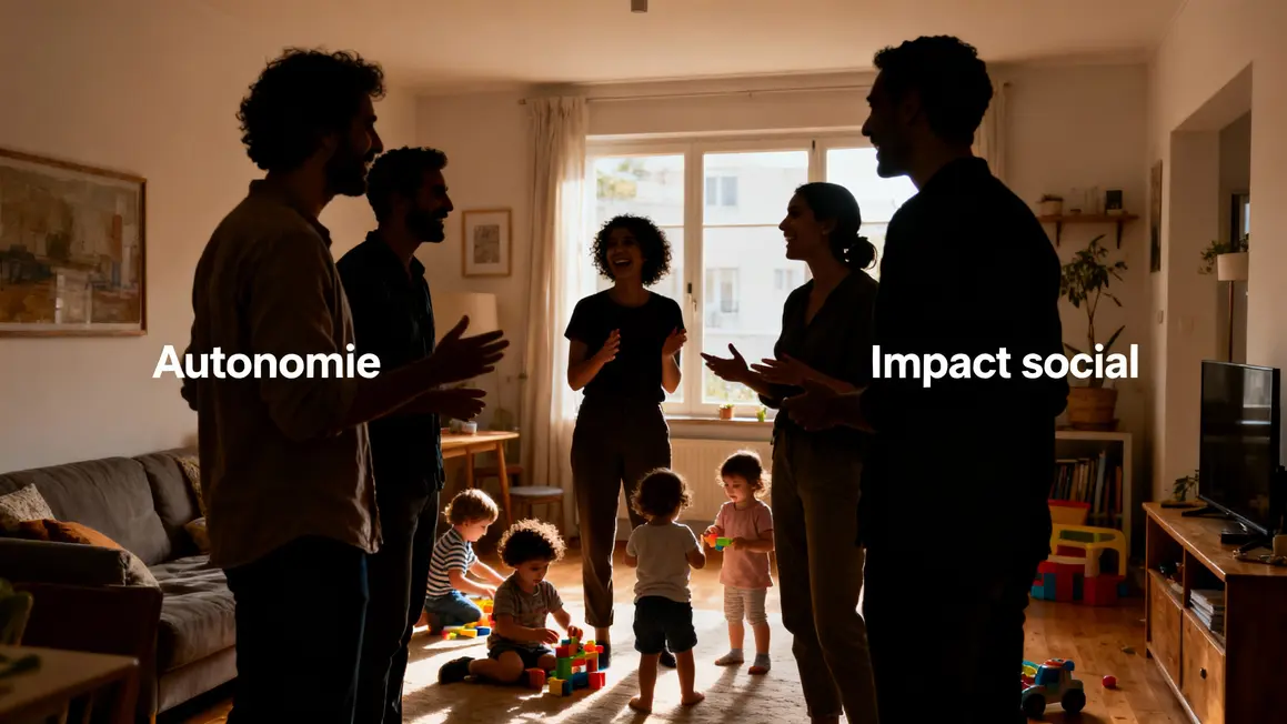 Groupe adultes enfants assistante maternelle autonomie impact social