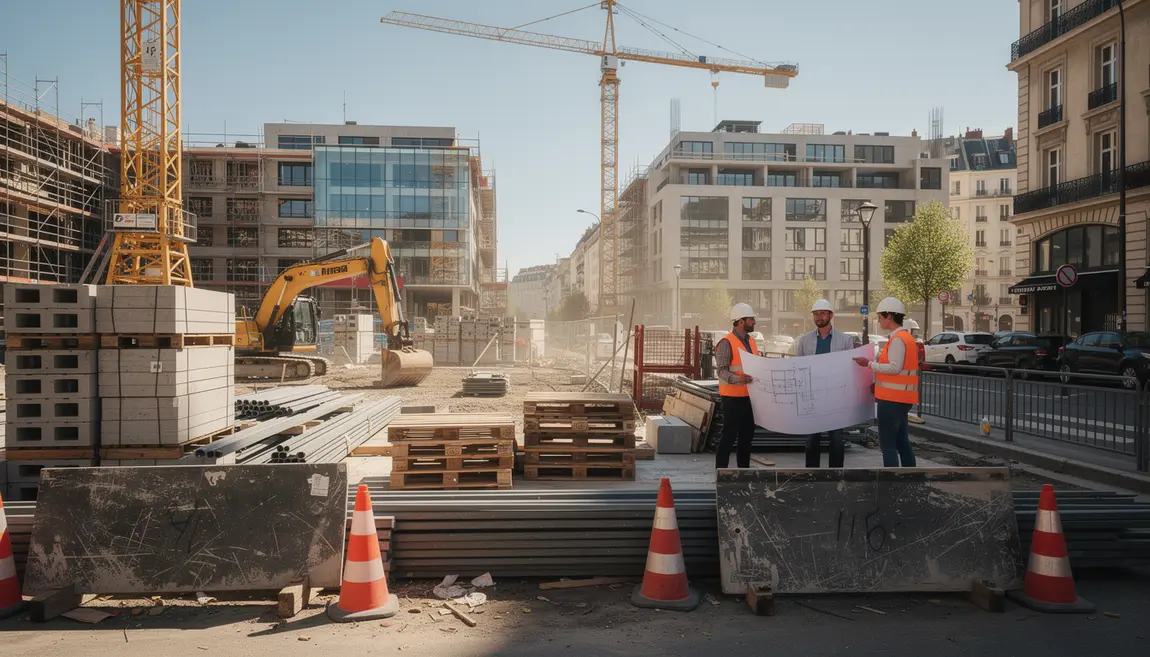 conducteur de travaux sur chantier urbain btp
