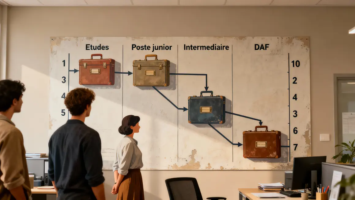Schéma étapes directeur financier France