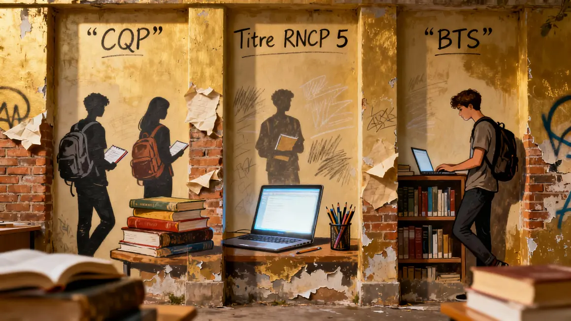 parcours formation vendeur automobile CQP RNCP BTS