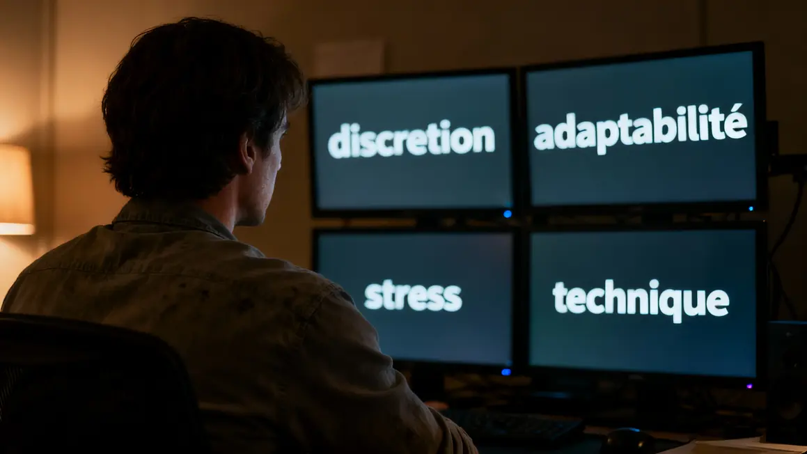 agent secret competences discretion stress ecrans