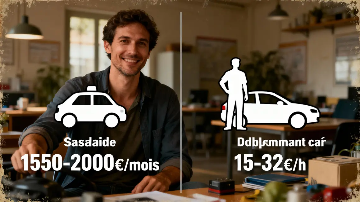 tableau comparatif statut moniteur auto école