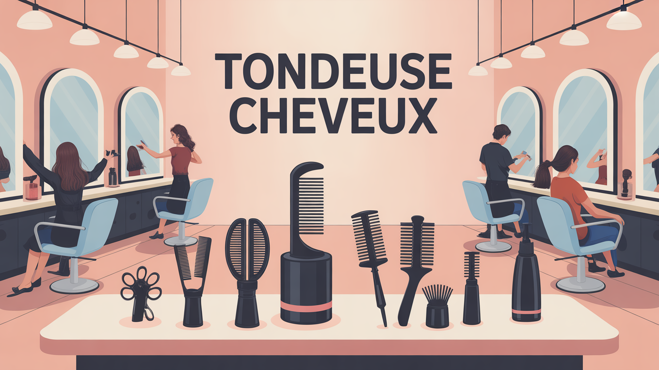 Salon de coiffure tondeuse cheveux comparaison
