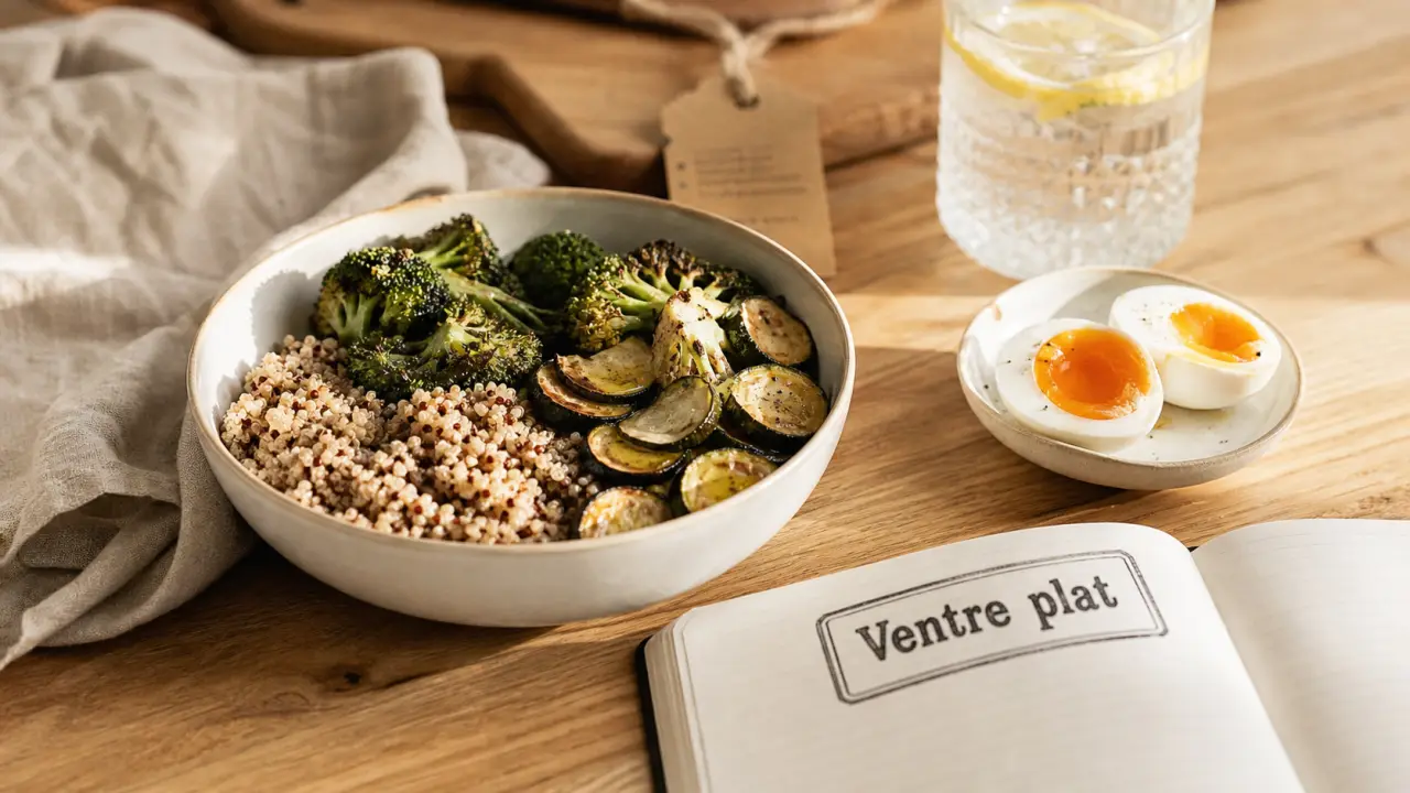 Dîner léger riche en fibres pour maigrir du ventre alimentation